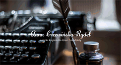 Desktop Screenshot of annaczerwinskarydel.com