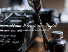 Tablet Screenshot of annaczerwinskarydel.com